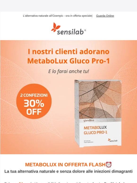 ⚡[Solo 24h] MetaboLux  in offerta FLASH