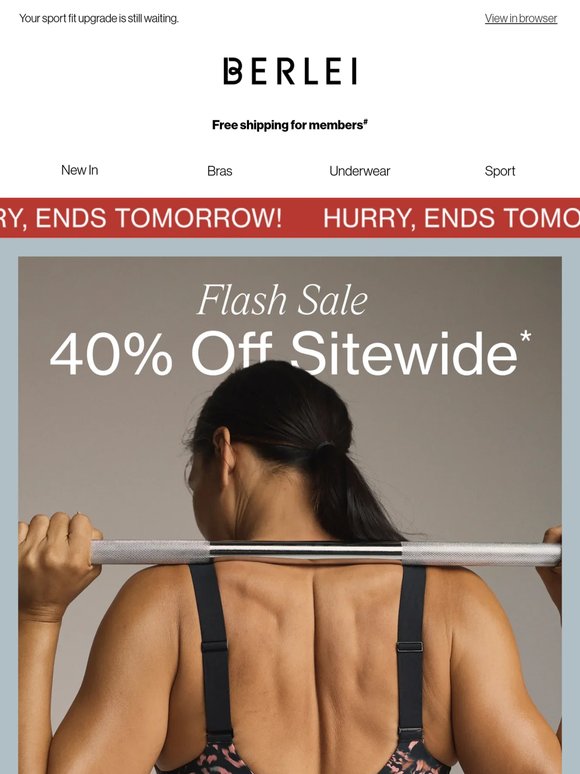 Tomorrow. Gone. 40% OFF* 😱