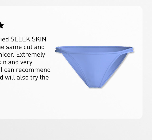 Low-cut thong in the color “Persian Jewel” from the SLEEK SKIN collection by CALIDA. 