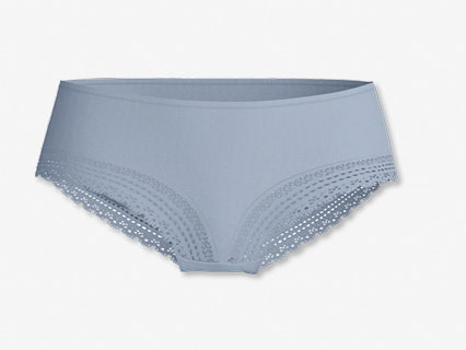 Panty in aura blue from the Etude Ajours range by CALIDA