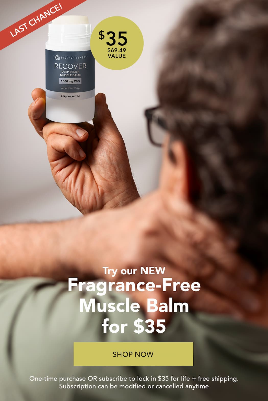 $35 Fragrance Free Muscle Balm