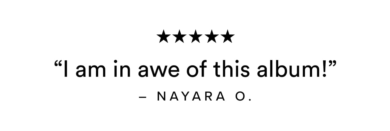 "I am in awe of this album!"