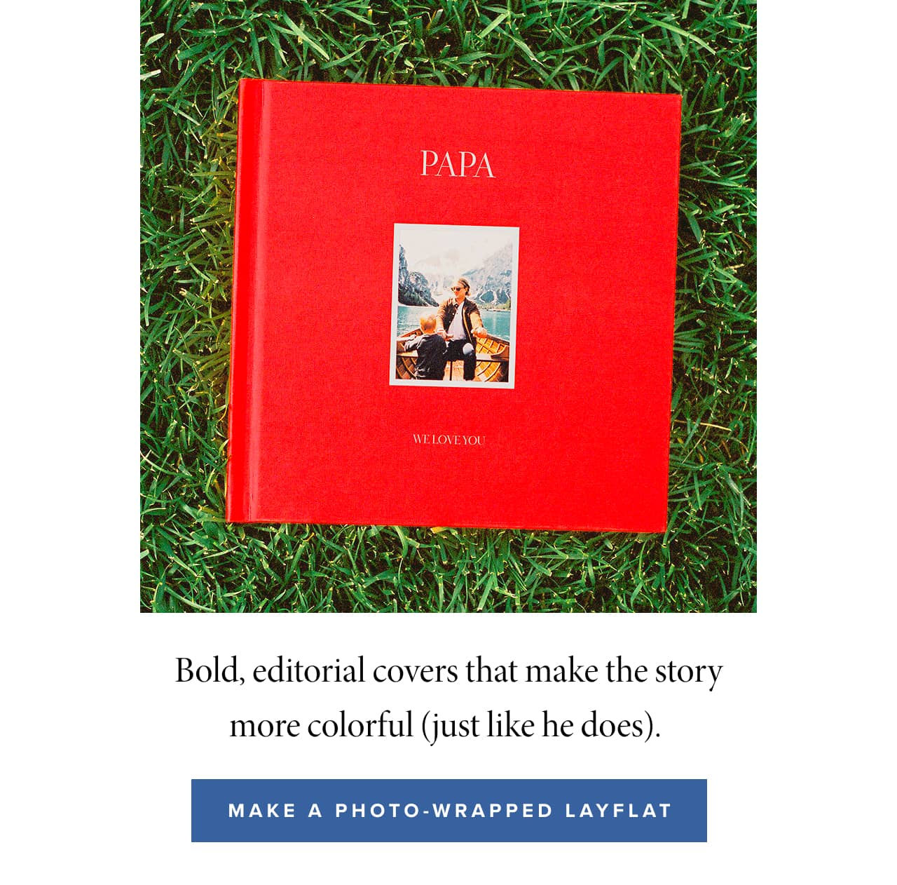 Bold, editorial covers that make the story more colorful (just like he does). 