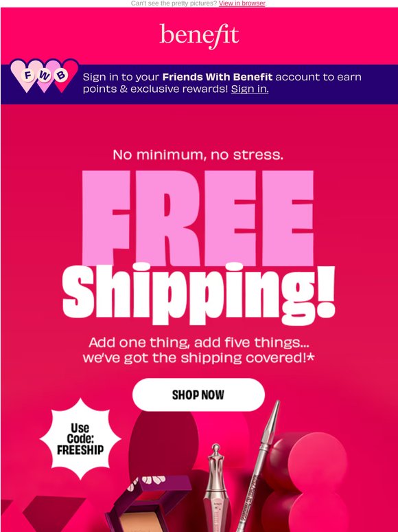 We’ll cover the shipping 🫶