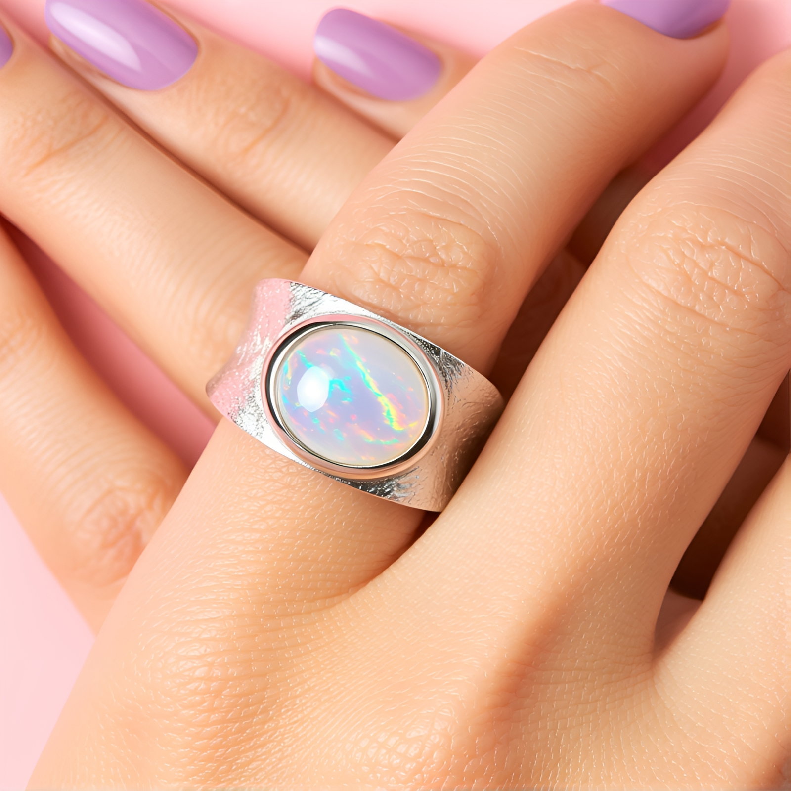 Zilveren Ring met Roségouden Plating en Witte Cambodjaanse Zirkonen – 0,16 ct Geometrisch