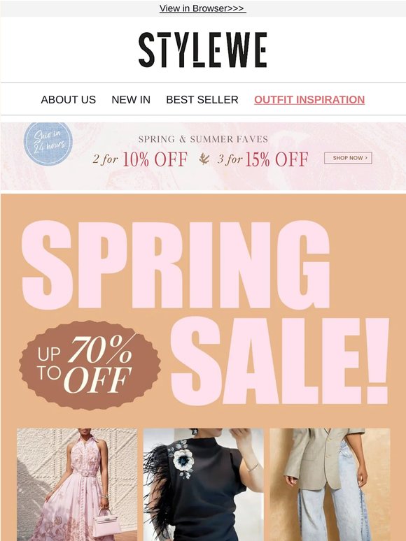 🏷️ Final call – spring styles from $9.99