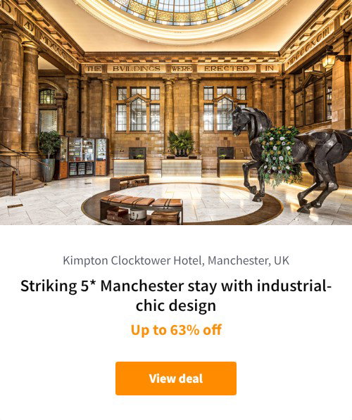 Striking 5* Manchester stay with industrial-chic design
