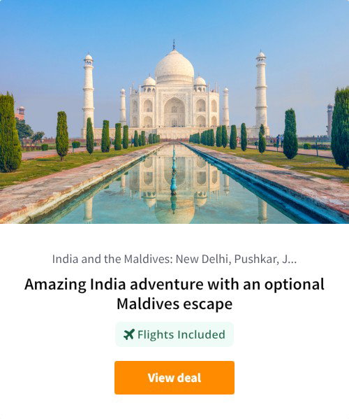 Amazing India adventure with an optional Maldives escape