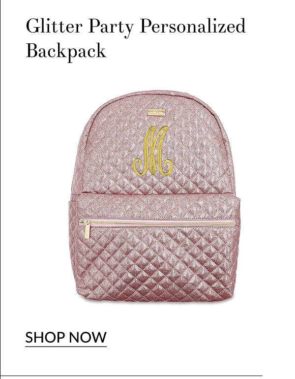 Glitter Party Personalized Backpack [Click here to Shop Now]