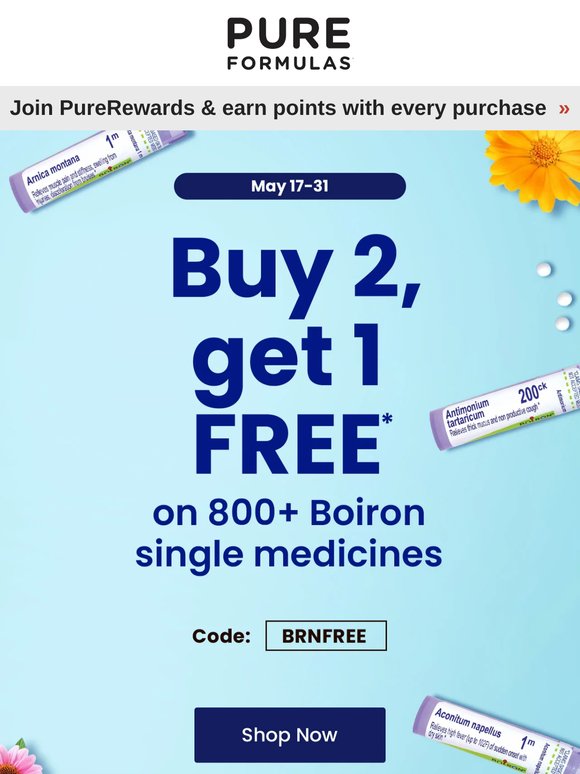 Save on trusted homeopathic support from Boiron 🌿