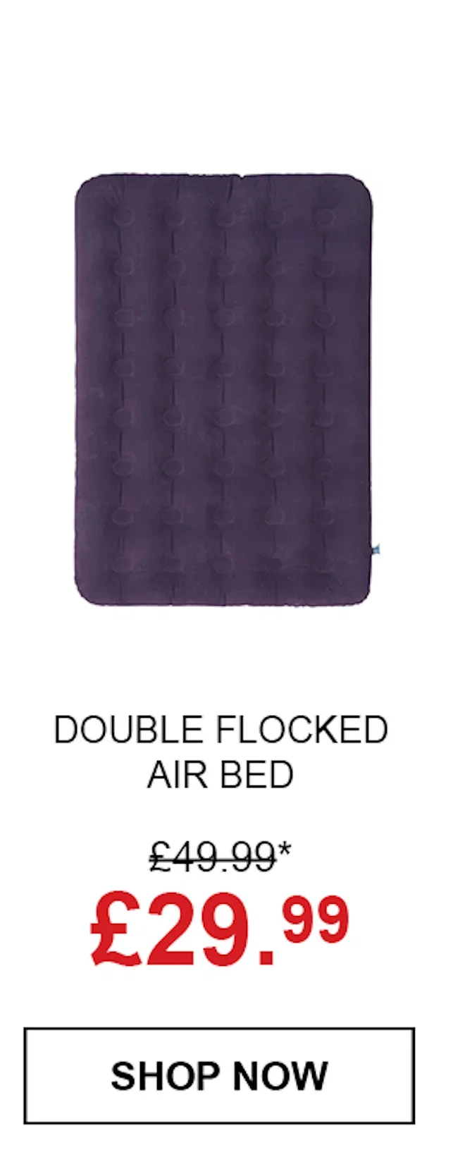 Double Flocked Air Bed