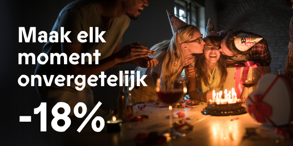 18% korting