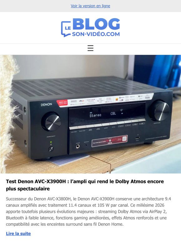 🔥 TV, hi-fi, home-cinéma : les nouveautés incontournables