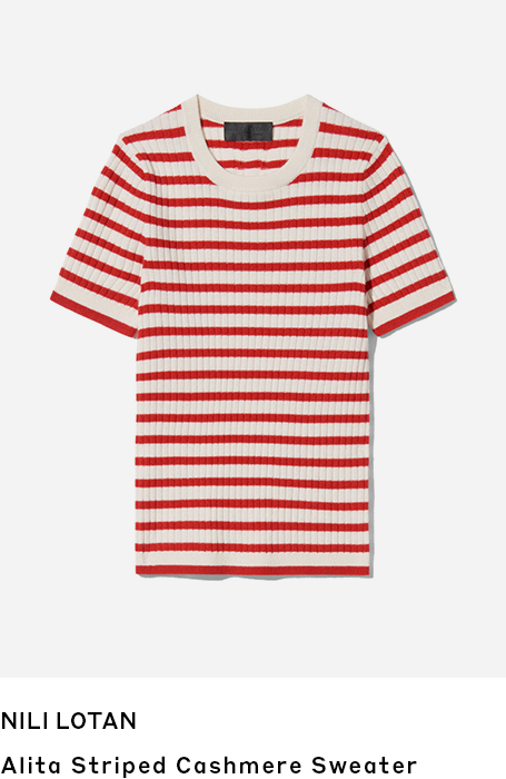 Nili Lotan | Alita Striped Cashmere Sweater