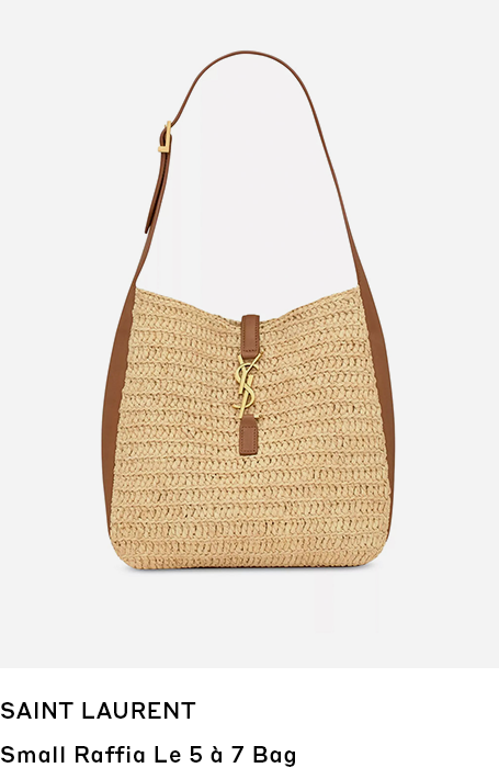 Saint Laurent | Small Raffia le 5 a 7 Bag