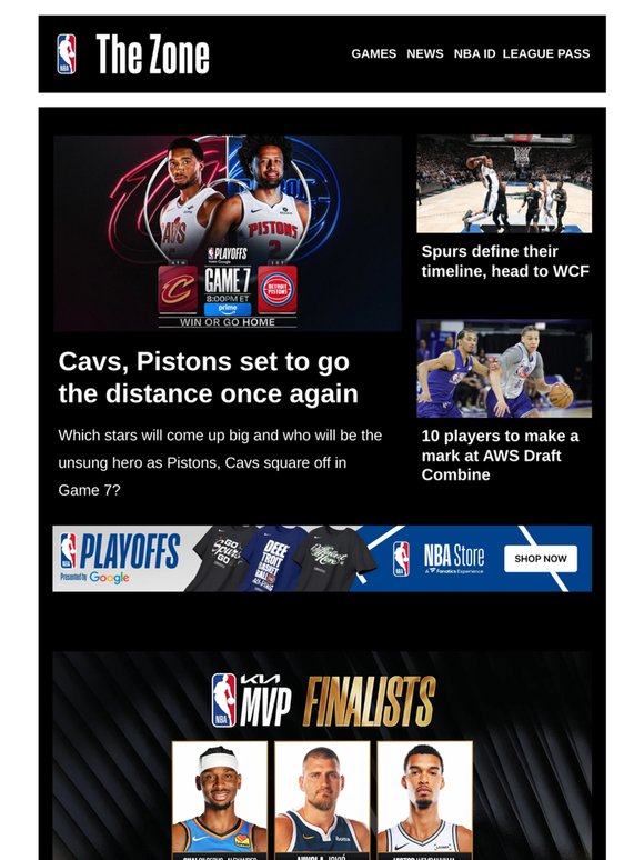 Cavs, Pistons set to go the distance once again | Spurs define their timeline, head to WCF