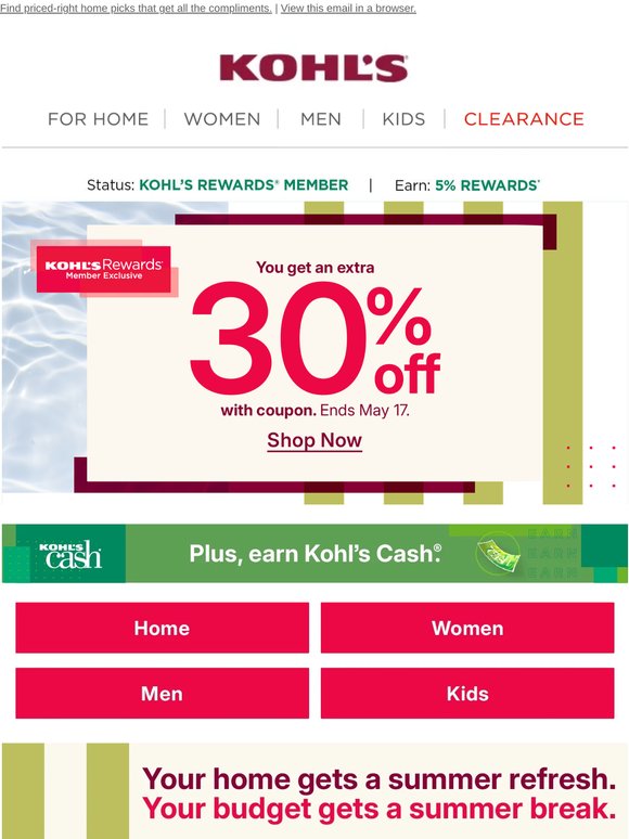LAST CHANCE for mystery savings + Kohl's Cash ⏳