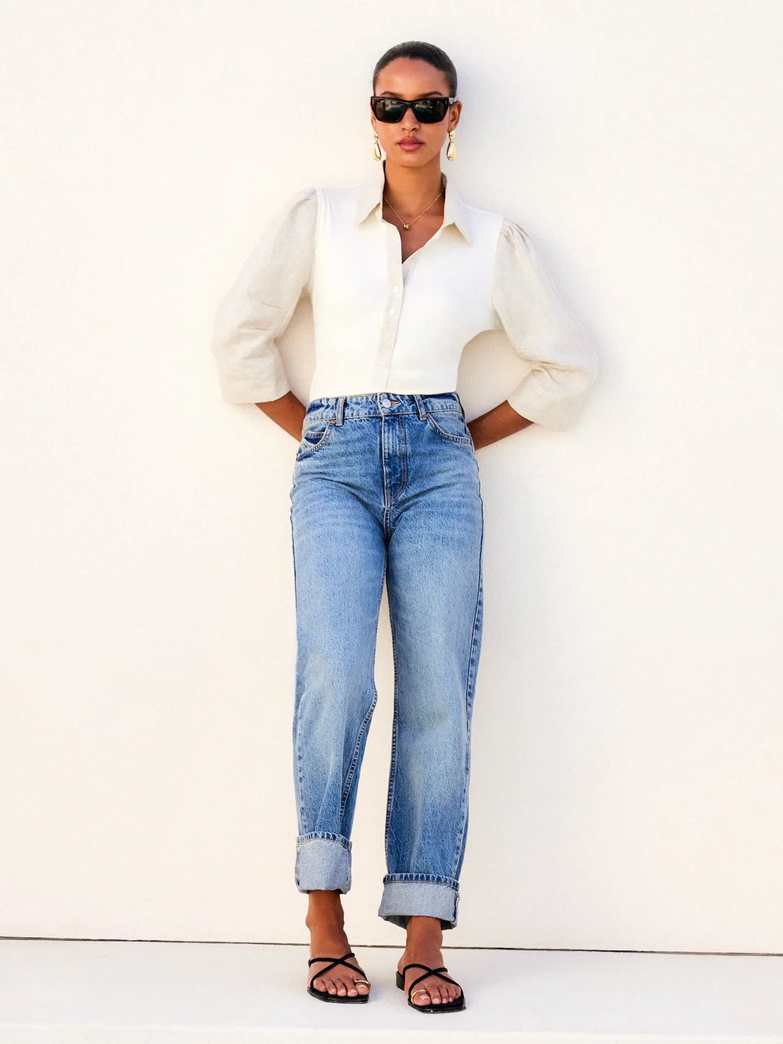 Image of Camden Contrast Henley Top