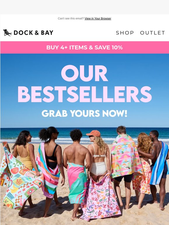 Save 10% on most loved towels!