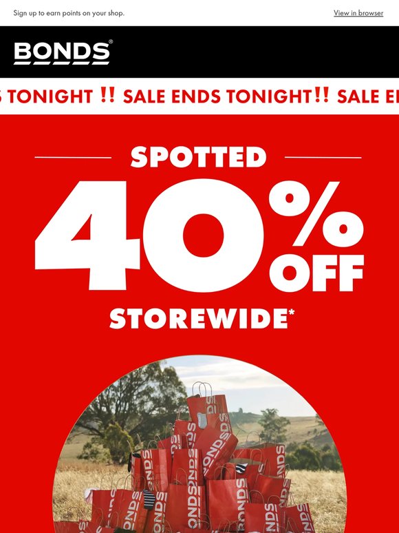 FYI 📣 SALE ENDS TONIGHT