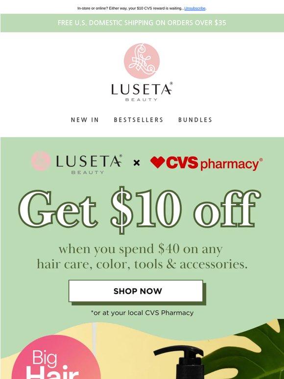 The Brands You Love, Now $10 Off at CVS 💕