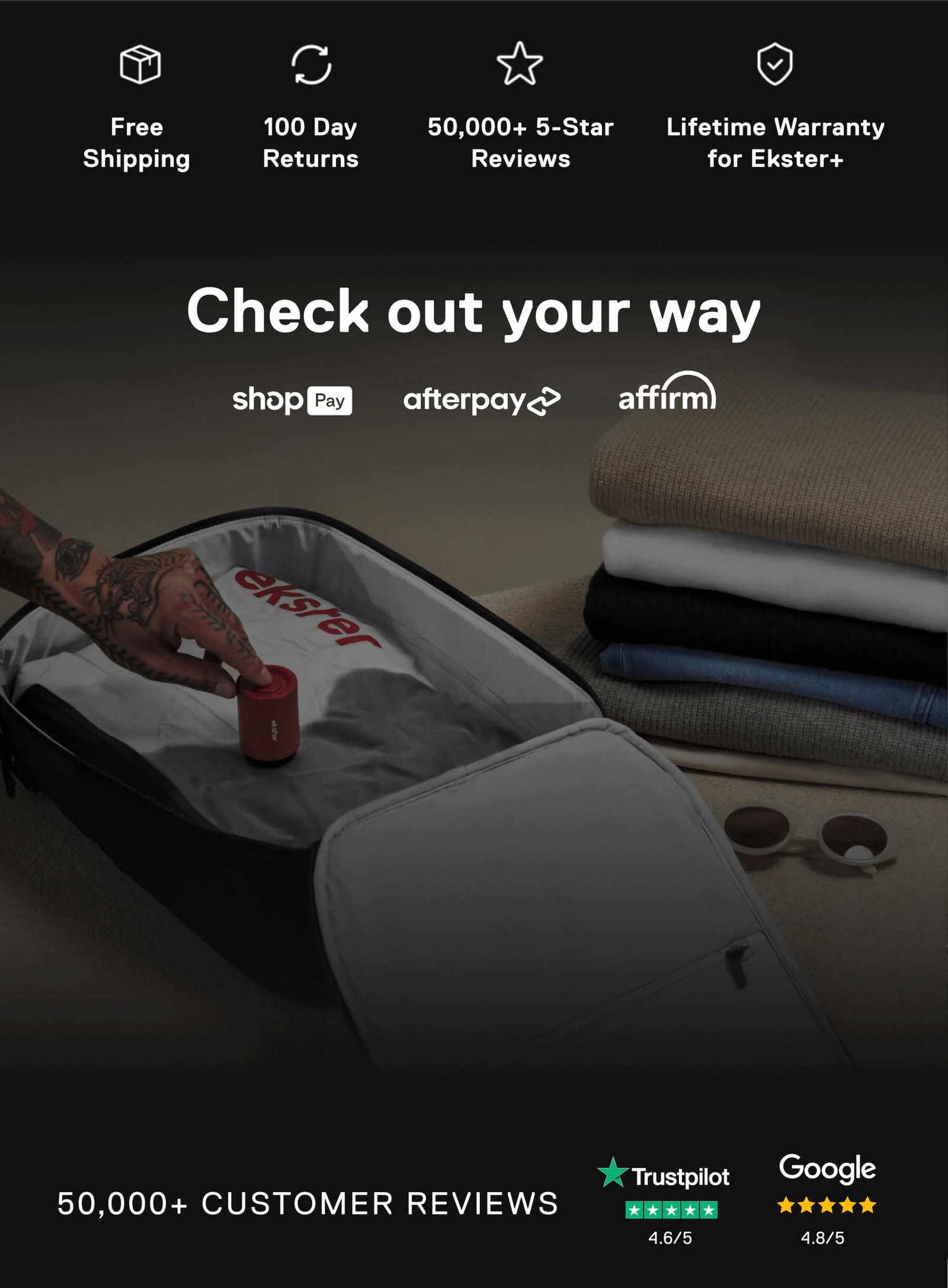 Check out your way