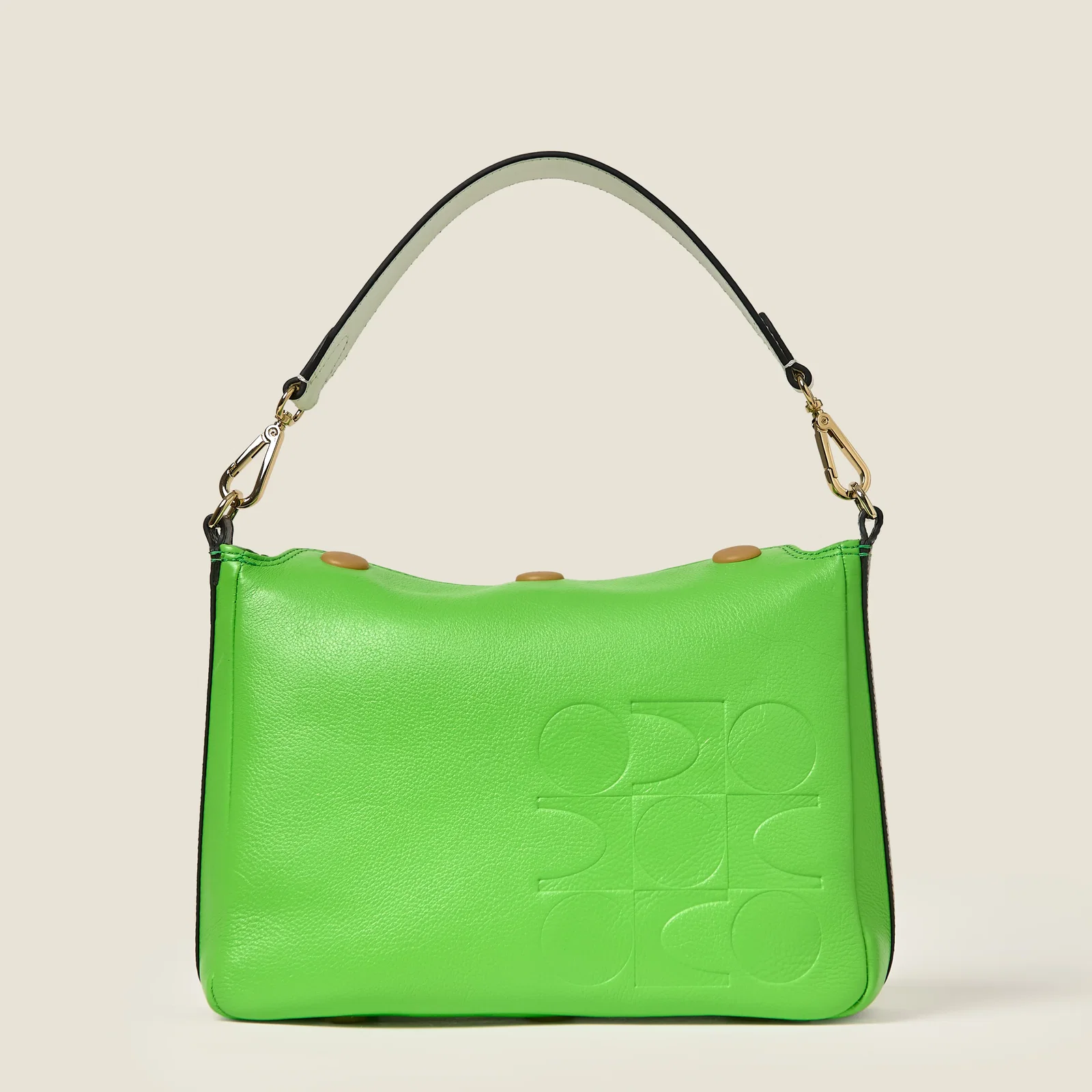 Image of Small Softie Leather Shoulder Bag - Lawn Green