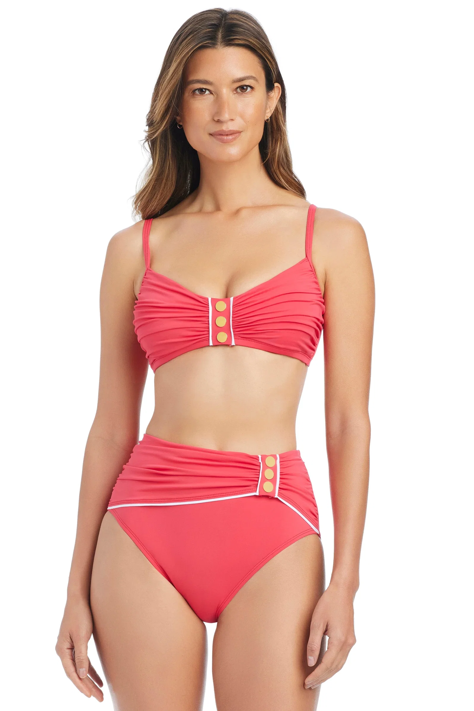 Image of Ahoy, Captain! Over The Shoulder Bikini Top