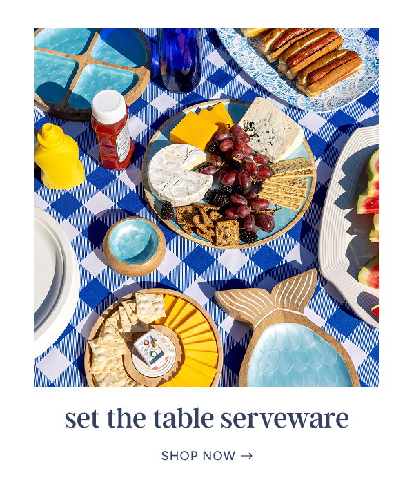 set the table serveware