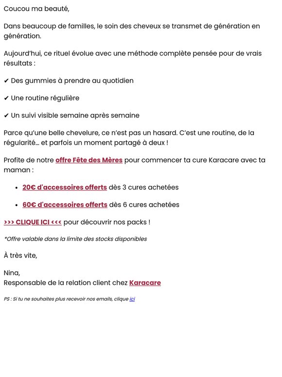 Partage un moment beauté avec maman, et profitez de 60€ de cadeaux offerts !