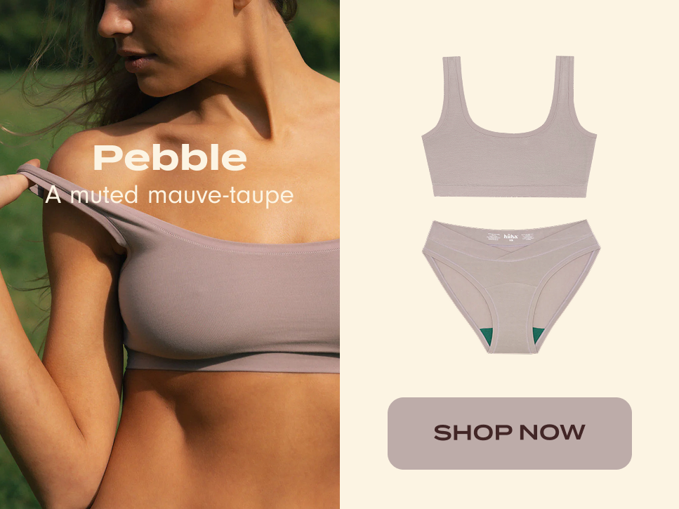Shop Pebble: A muted mauve-taupe.