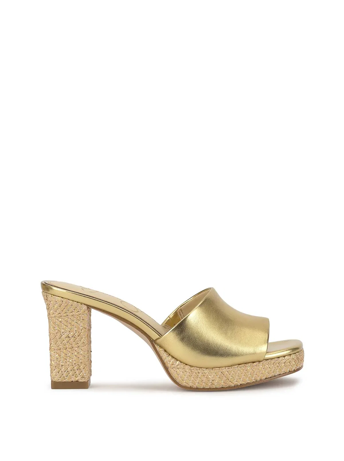 Image of Elyzza High Heel Slide in Gold