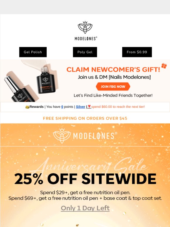 💖 Hurry! 25% OFF Store Anniversary Ending Soon!