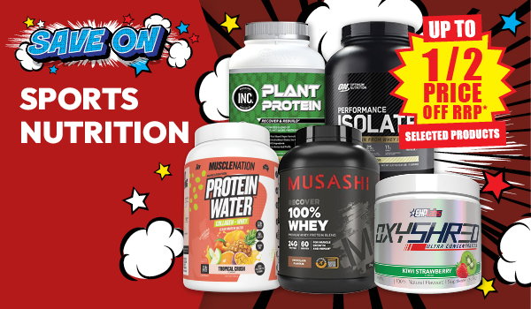 Push your routine further with our sports nutrition sale!