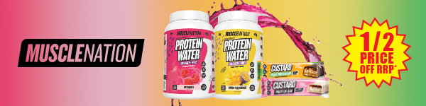 ½ price off RRP Muscle Nation range