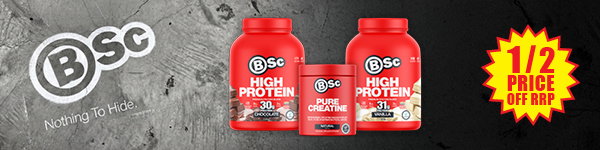 ½ price off RRP BSc range