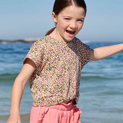 Blouse met korte mouwen