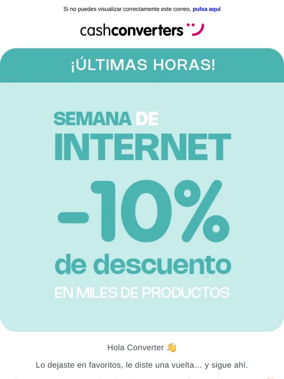 ⏳ Últimas horas para ese -10% extra