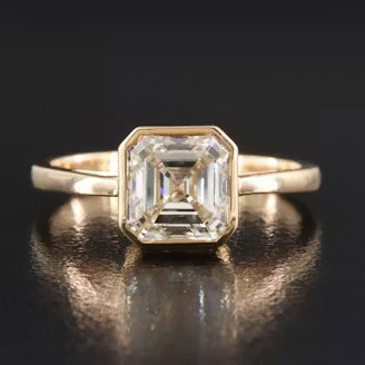 18K 2.01 CT Internally Flawless Diamond Solitaire Ring