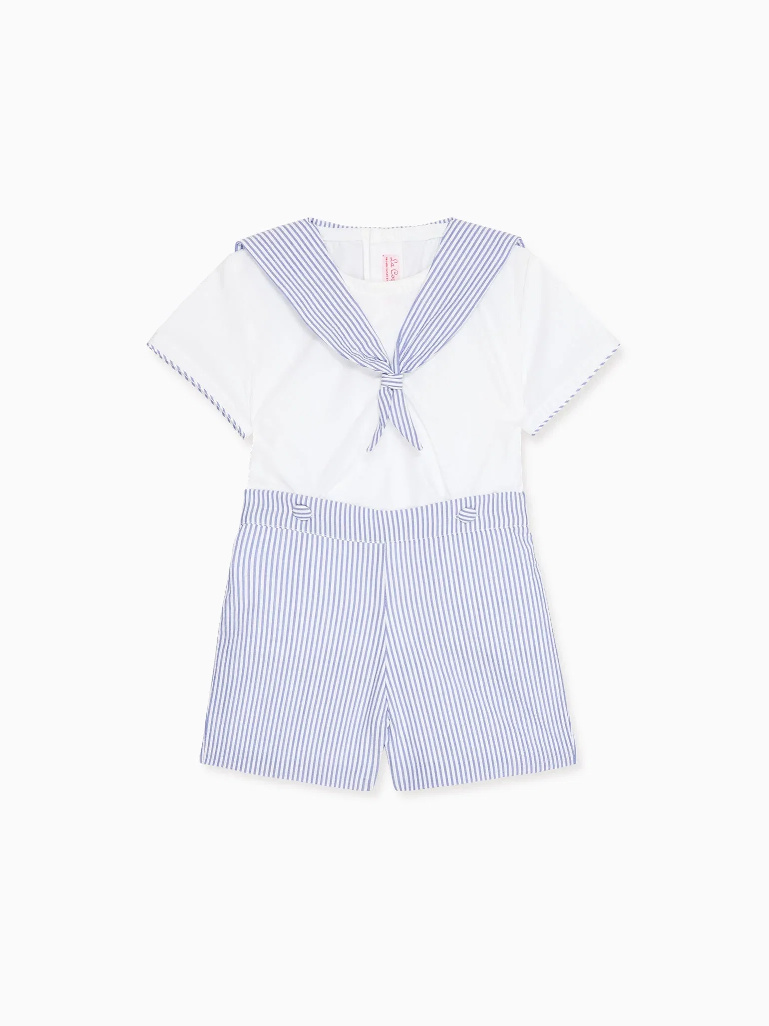 Image of Dark Blue Stripe Antonio Baby Boy Set