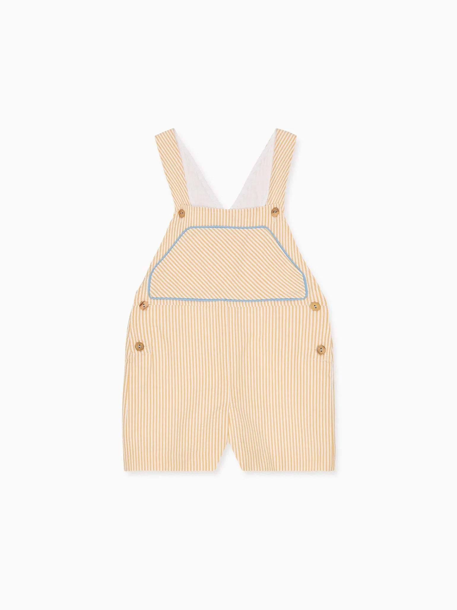 Image of Yellow Stripe Ringo Baby Dungarees