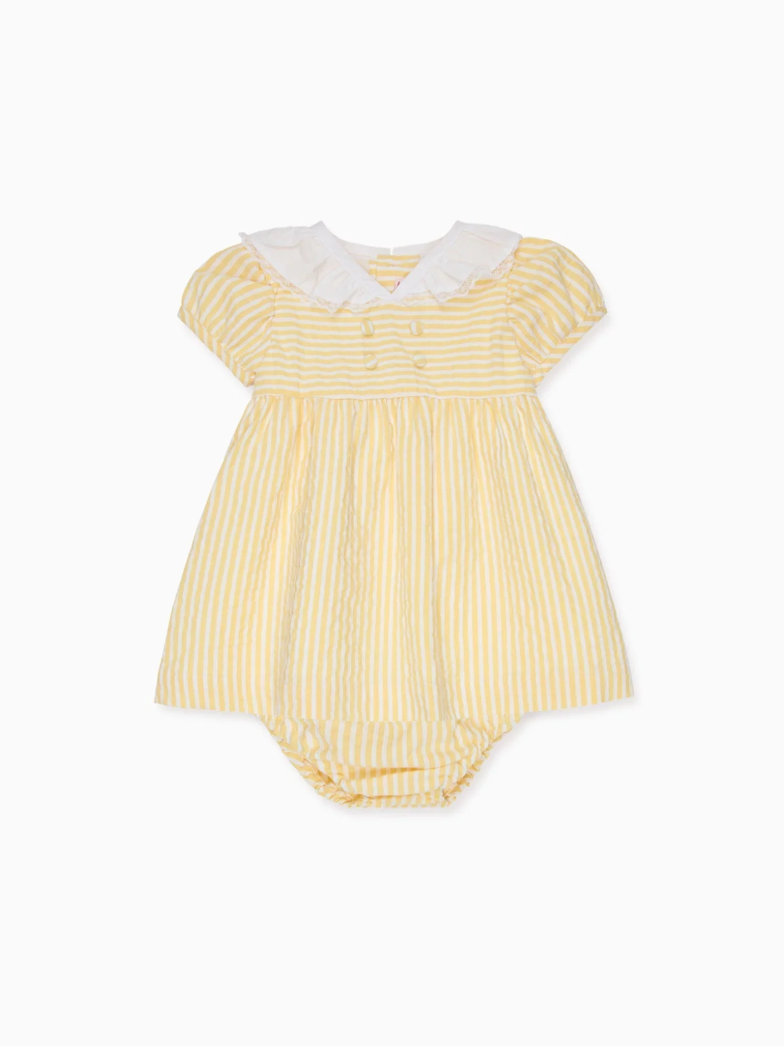 Image of Lemon Stripe Liliana Baby Girl Set