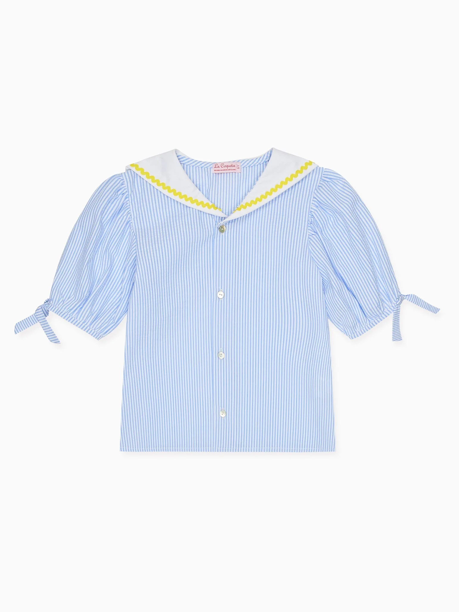 Image of Blue Stripe Georgina Girl Shirt