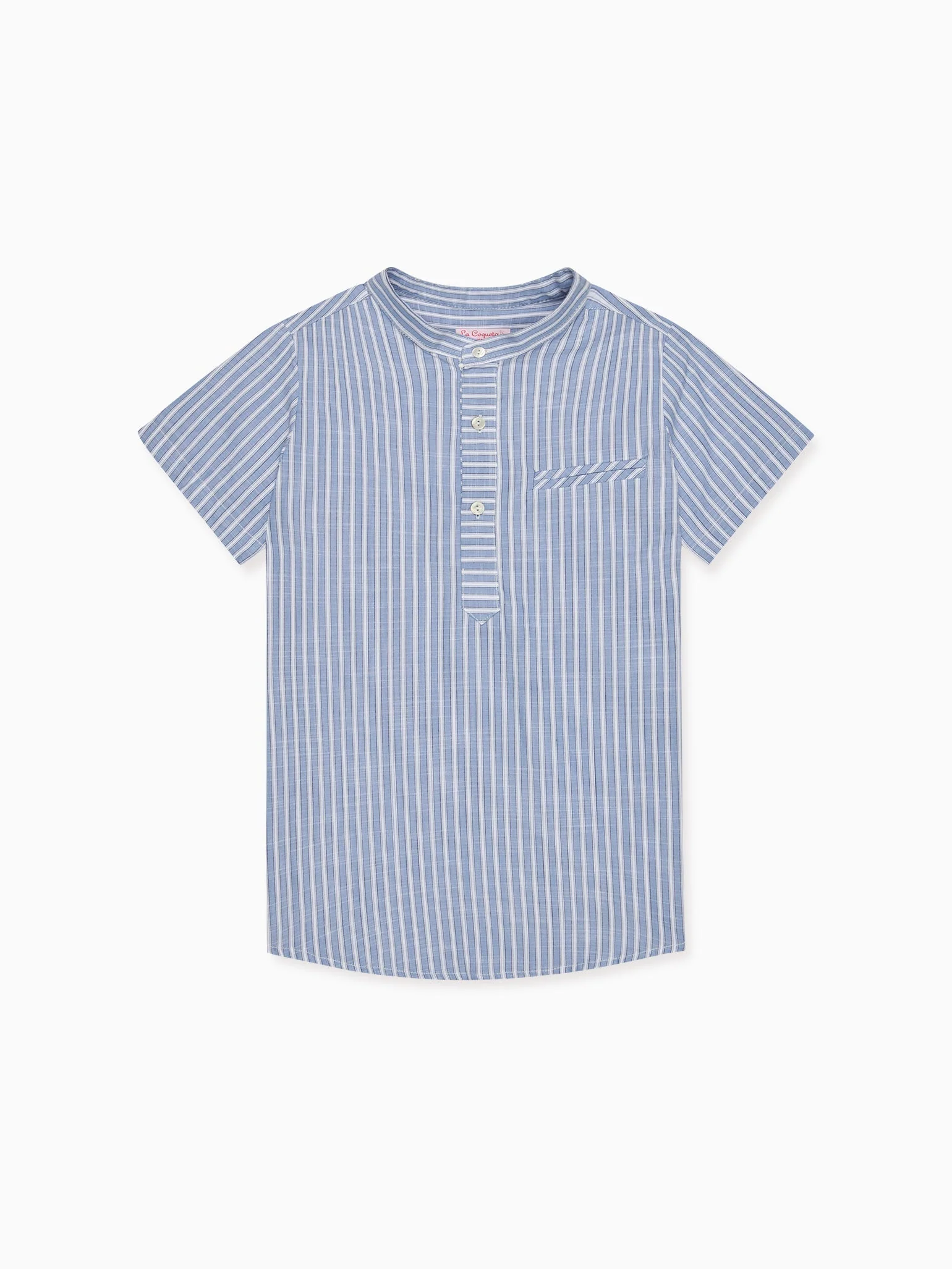 Image of Blue Stripe Arcos Boy Shirt