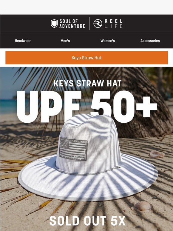 Sold out 5X Keys Straw Hat! 🇺🇸