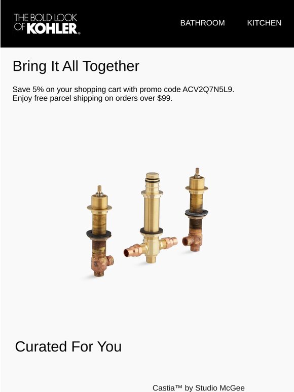 Exclusive Offer: Save 5% on Your KOHLER Selections