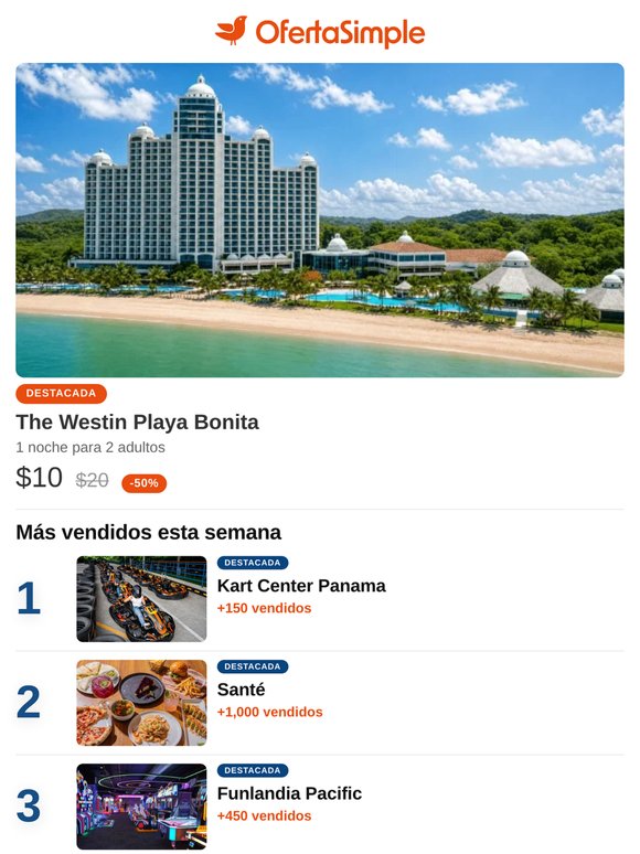 🌴 Westin Playa Bonita, Santé y más experiencias que no te puedes perder ✨