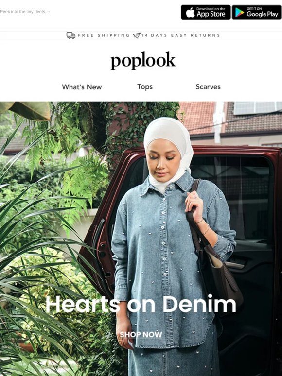 Hearts on Denim? Yes, Please. 🤍