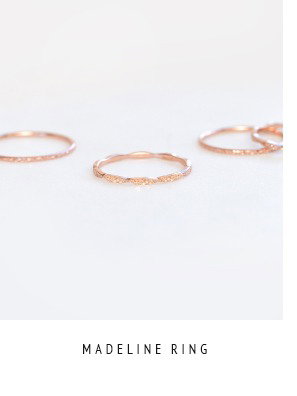 Madeline Ring- rosévergoldet getwisted