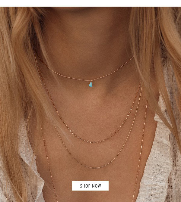 Emaille Heart Choker - rosévergoldet mit türkisem Emaille Herz 